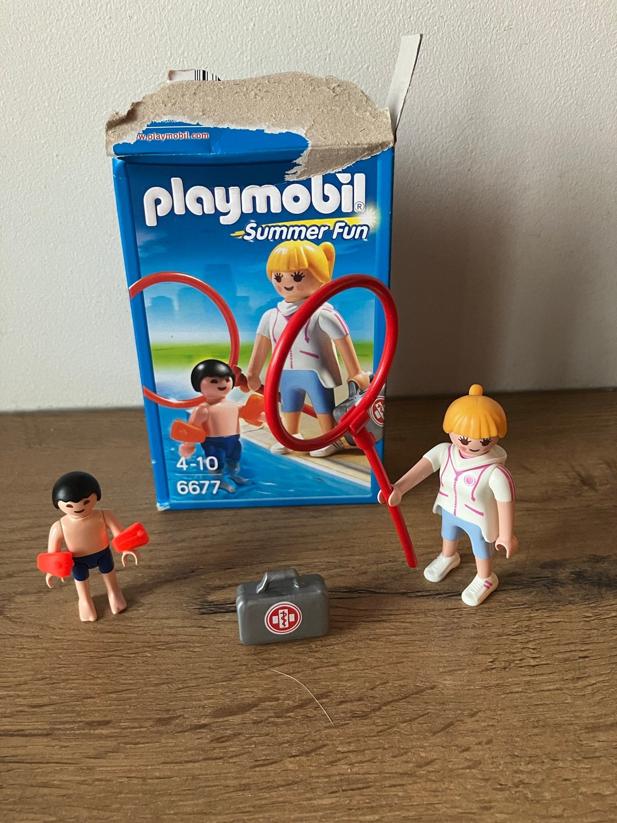 Playmobil Summer Fun 6677 Zwemleraar met kind, Gebruikt, Complete set, Ophalen of Verzenden, Summer fun