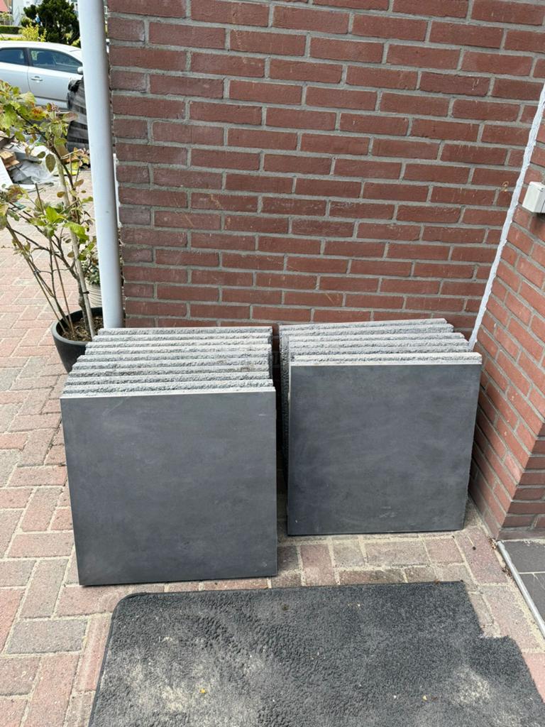 Keramische tuintegels 60X60X4, Tuin en Terras, Tuinmeubel-accessoires, Nieuw, Ophalen