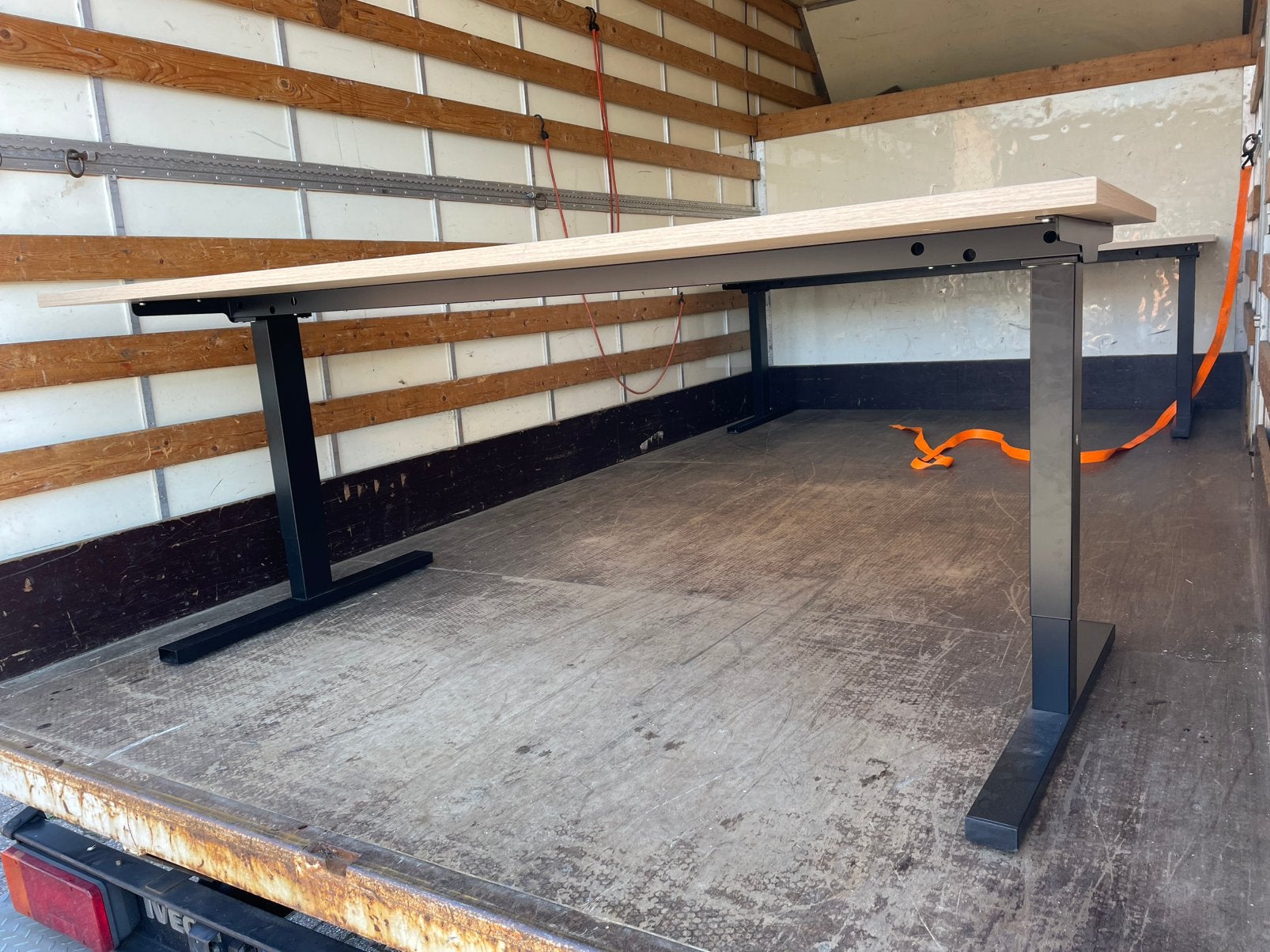 Groot Verstelbaar Bureau / Bureautafel (200x90 cm) Zwart, Gebruikt, Ophalen of Verzenden, X, X