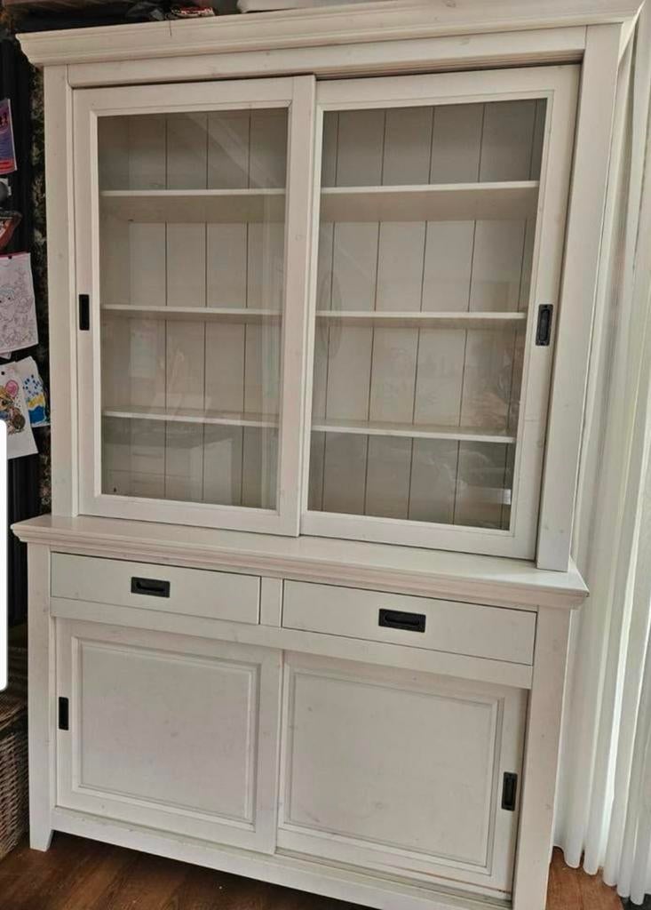 Witte buffetkast, Huis en Inrichting, Kasten | Buffetkasten, Gebruikt, 100 tot 150 cm, 25 tot 50 cm, Ophalen