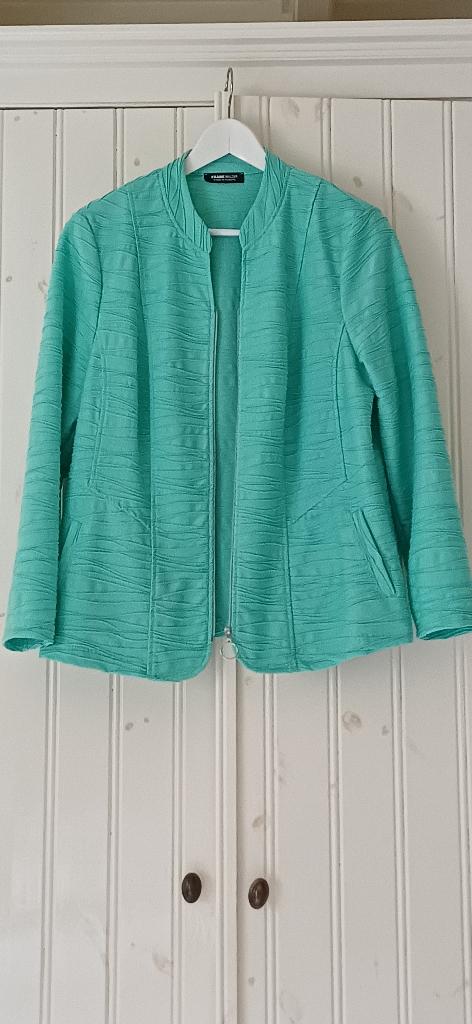 Leuk mintgroen vestje/ jasje van Frank Walder     maat 46, Kleding | Dames, Jasjes, Kostuums en Pakken, Verzenden, Maat 46/48 (XL) of groter