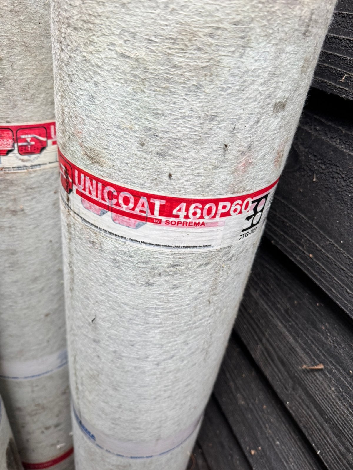 5x soprema unicoat 460p60, Ophalen, Overige materialen, Zwart, Nieuw