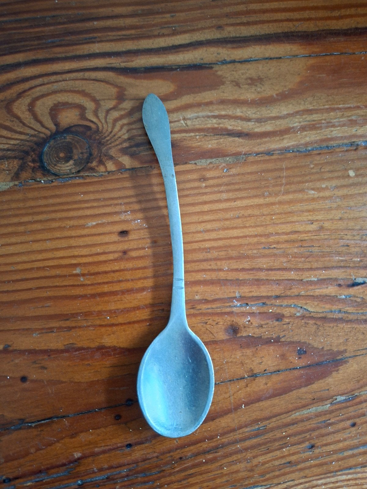 OudjecZuiver tin lepel 14cm bijna gratis, Ophalen of Verzenden