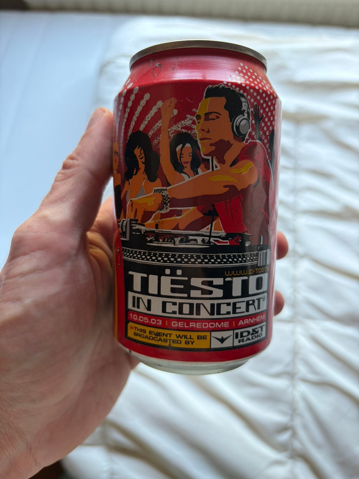 Origineel Coca Cola blikje Tiesto in Concert, Ophalen of Verzenden, Zo goed als nieuw, Overige