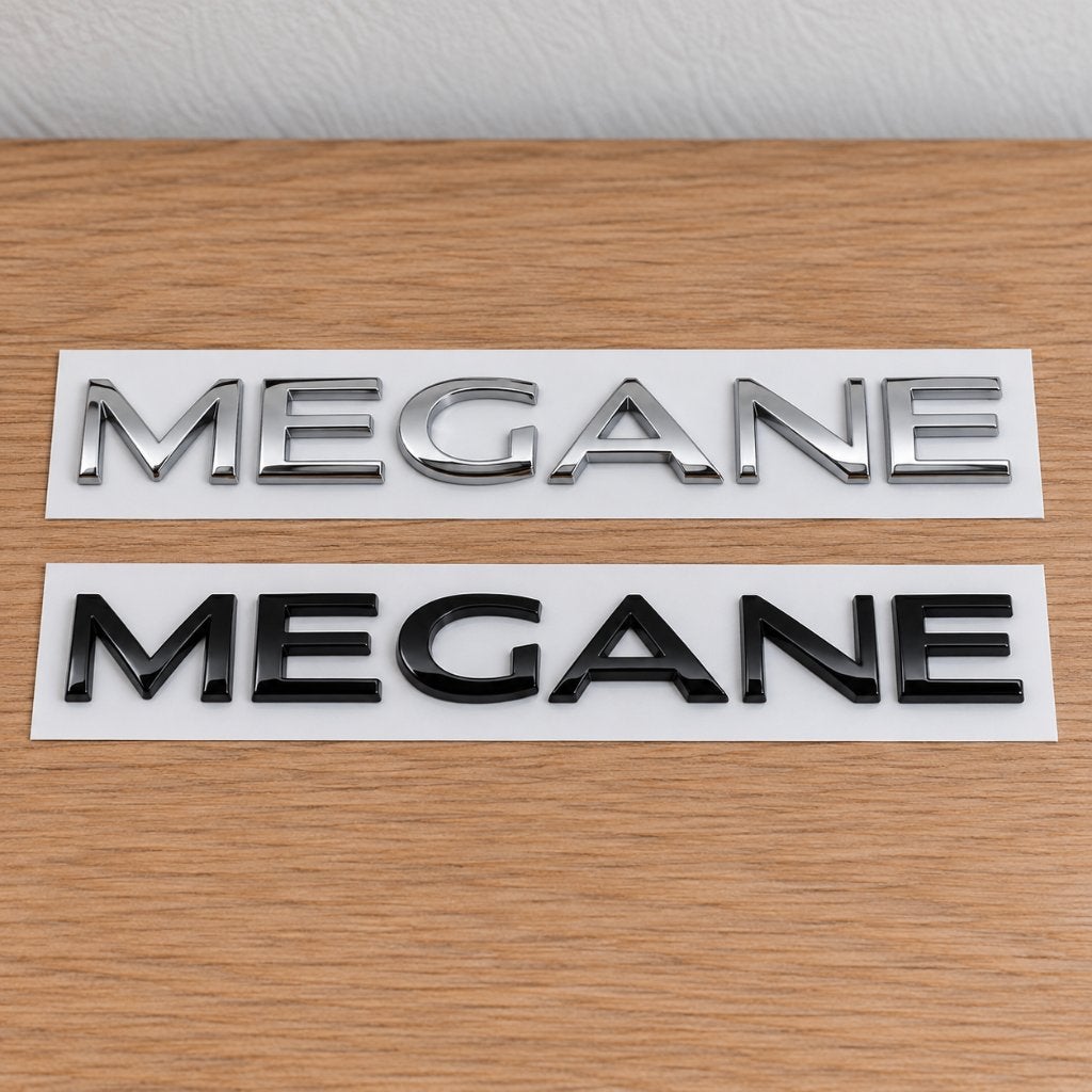 Renault Megane embleem/badge - zwart/chroom – achterklep, Ophalen of Verzenden, Nieuw, Renault