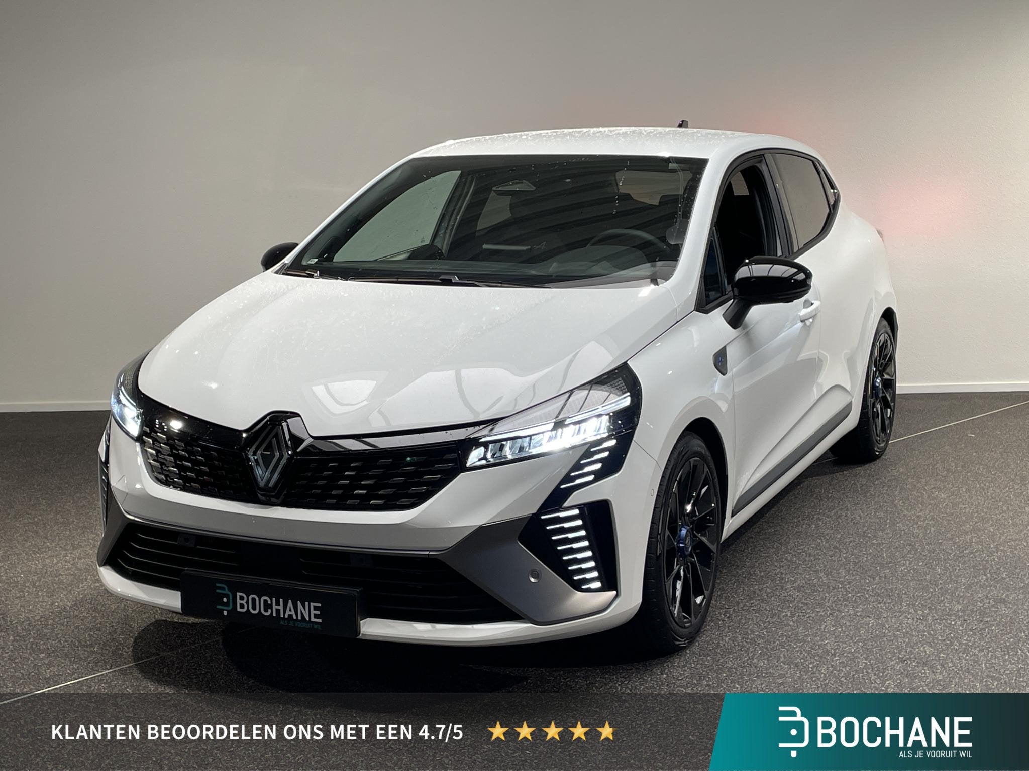 Renault Clio 1.6 E-Tech Full Hybrid 145 esprit Alpine | Stoe, Gebruikt, Met garantie (alle), Leder en Stof, Origineel Nederlands