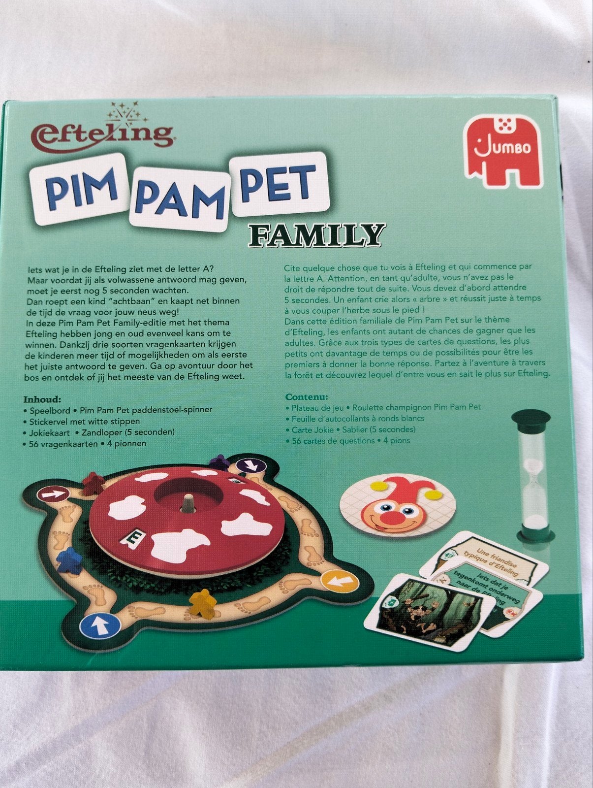 Efteling Pim Pam Pet Family Spel - Nieuw in doos, Drie of vier spelers, Ophalen of Verzenden, Nieuw, Jumbo