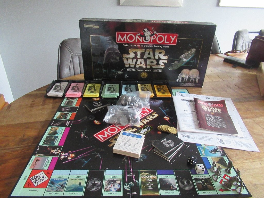 Star Wars Monopoly 1997 Limited Edition Collectors Edition, Ophalen of Verzenden, Zo goed als nieuw