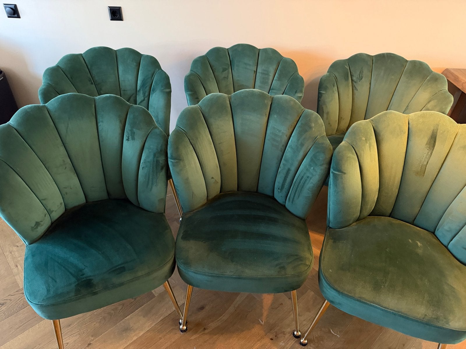 Richmond Pippa Stoel Groen - Elegant en Comfortabel, Gebruikt, Overige kleuren, Ophalen of Verzenden, Eén