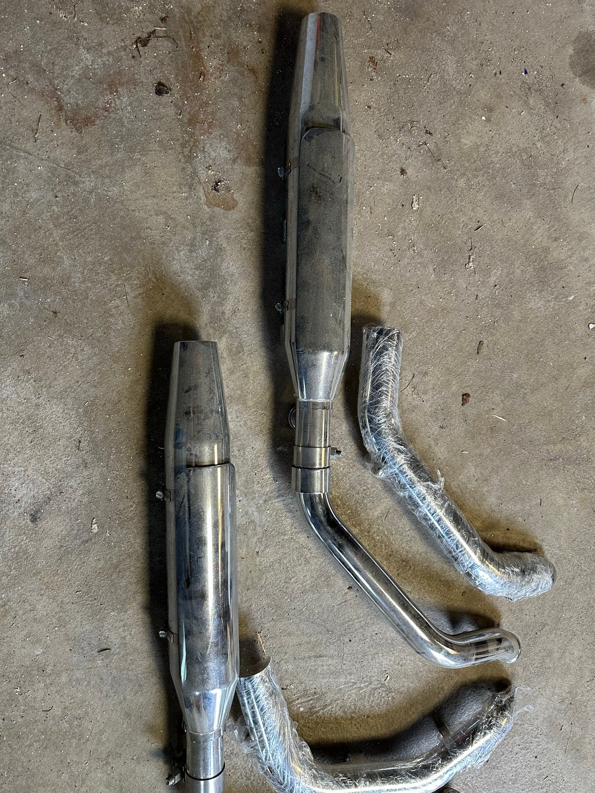 Harley Davidson Forty Eight originele uitlaten 2012, Ophalen of Verzenden, Gebruikt