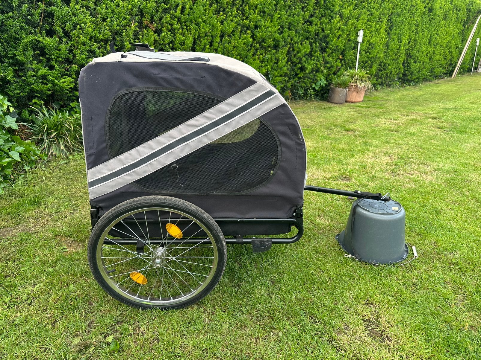 Hondenkar voor achter de fiets, Ophalen, Gebruikt, Opvouwbaar, 20 tot 40 kg