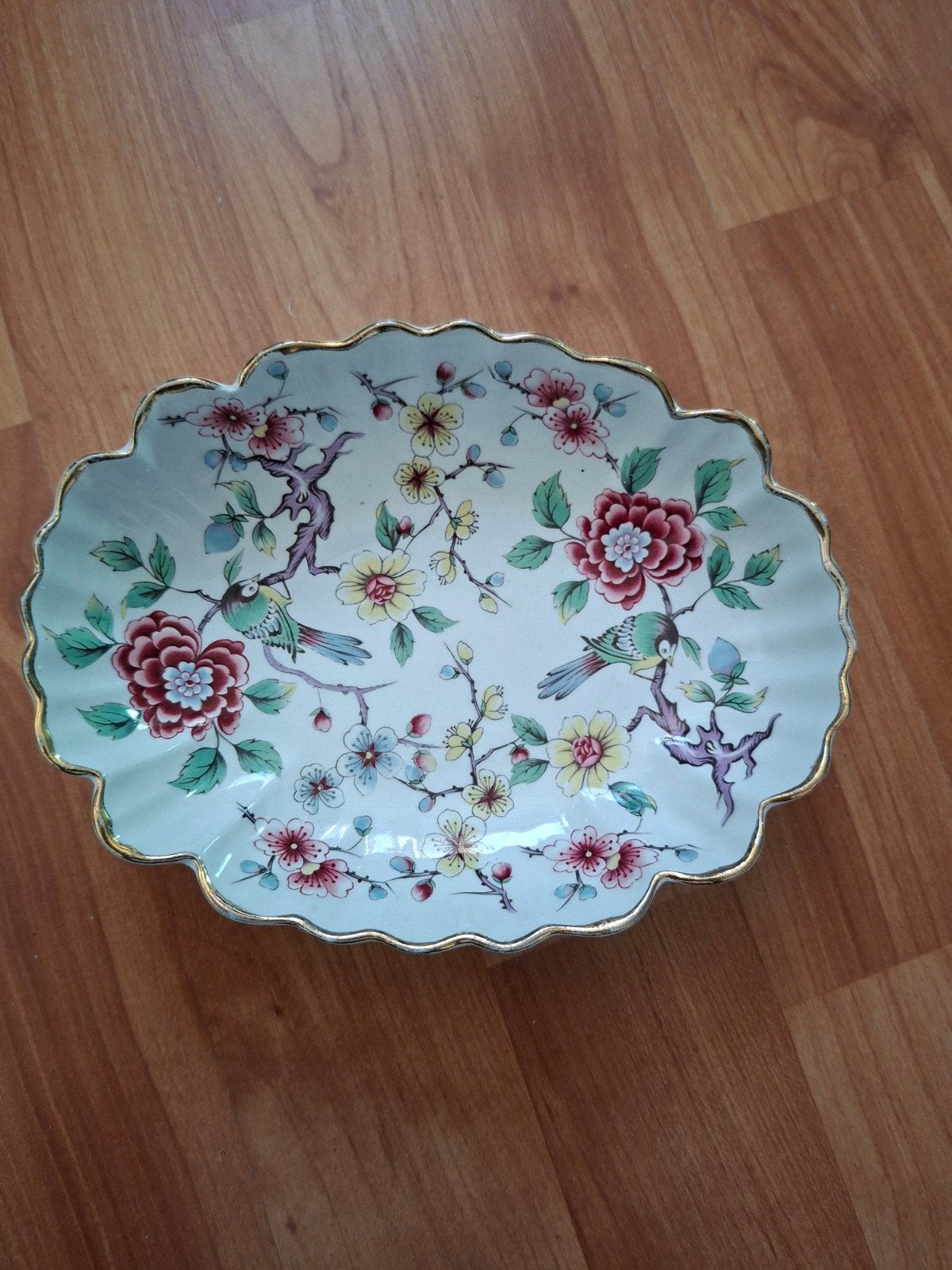 Old Foley James Kent Chinese Rose schaal, Ophalen of Verzenden