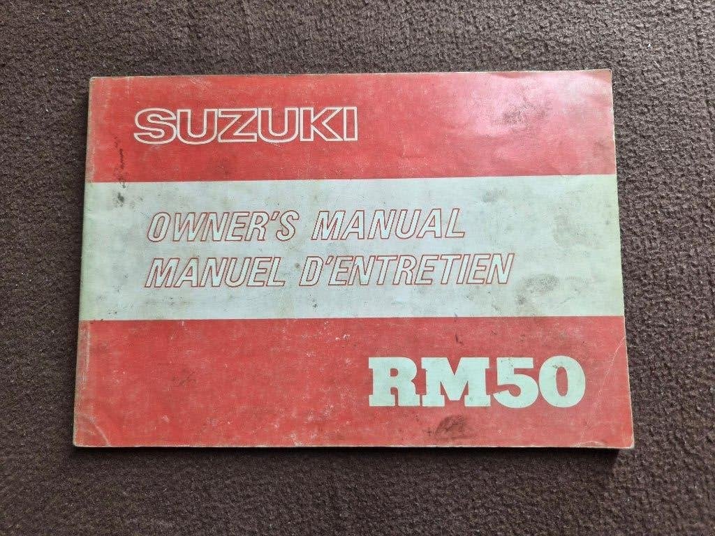Handleiding Instruktieboek SUZUKI RM 50 1979, Motoren, Handleidingen en Instructieboekjes, Ophalen of Verzenden, Suzuki