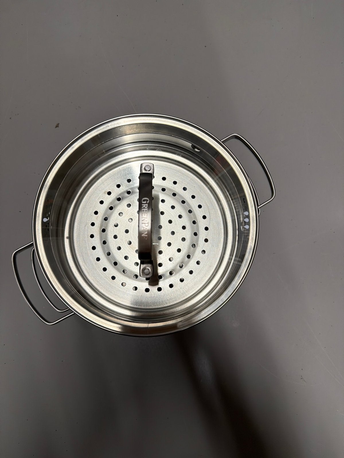 Greenpan Combi Soeppan met Stoompan - RVS, Ophalen, Gebruikt, Met deksel, GreenPan
