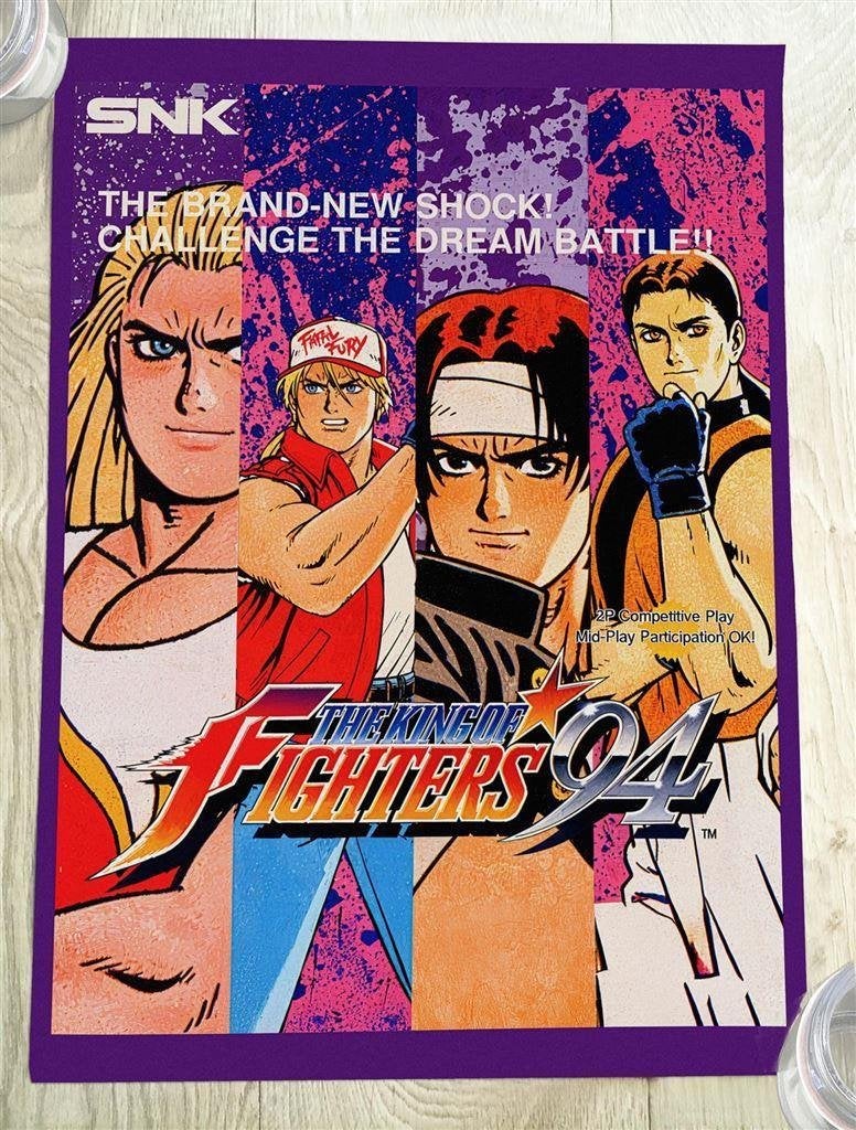 the KING OF FIGHTERS KOF \'94 NEO GEO Poster, Verzenden, Nieuw, A1 t/m A3, Film en Tv