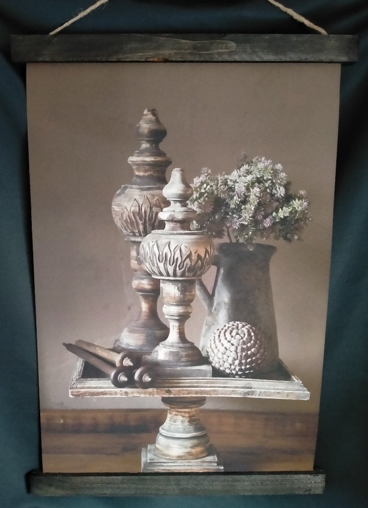 Prachtige wanddoeken landelijke stijl, 40 cm, Wandhanger, Meerkleurig, 60 cm