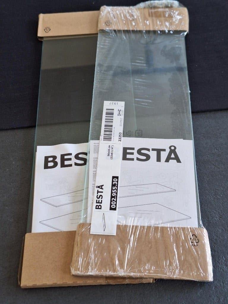 2 glasplaatjes voor in de (vitrine)kast, Huis en Inrichting, Kasten | Vitrinekasten, Ophalen, Nieuw, 50 tot 100 cm, Glas