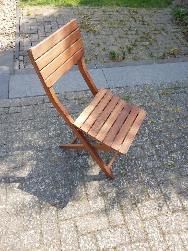 1 Hardhouten klapstoel - Royal Patio, Ophalen of Verzenden, Gebruikt, Hout, Inklapbaar