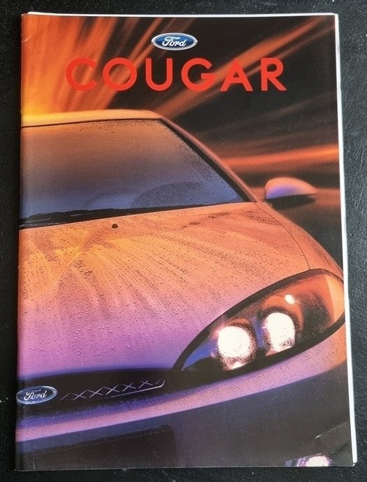 Ford Cougar 1999 folder, Ophalen of Verzenden, Zo goed als nieuw, Ford