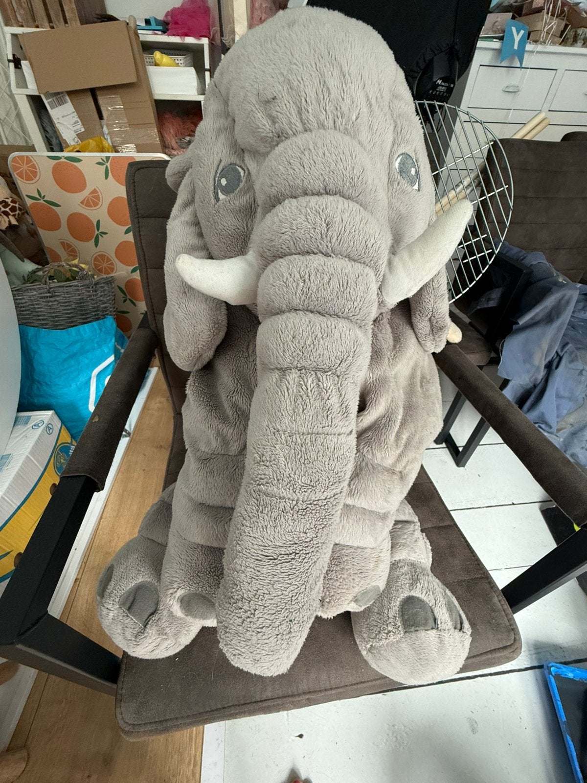 Grote olifant knuffel, Ophalen, Zo goed als nieuw, Olifant