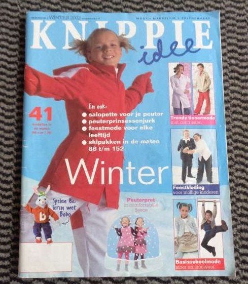 Knippie Idee nr. 6 winter 2002 maat 86 t/m 176 Bobo knuffel, Verzenden, Zo goed als nieuw, Kind, Knippie