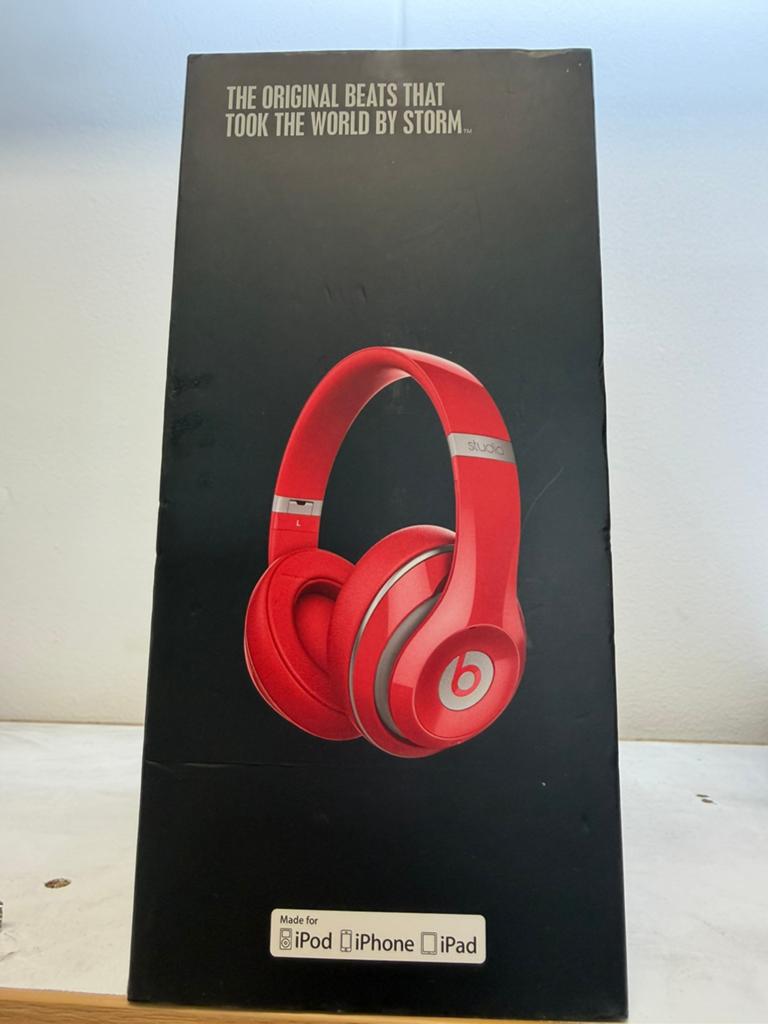 Beats Studio Koptelefoon Rood – Met Doos &, Audio, Tv en Foto, Koptelefoons, Ophalen of Verzenden, Zo goed als nieuw, Beats
