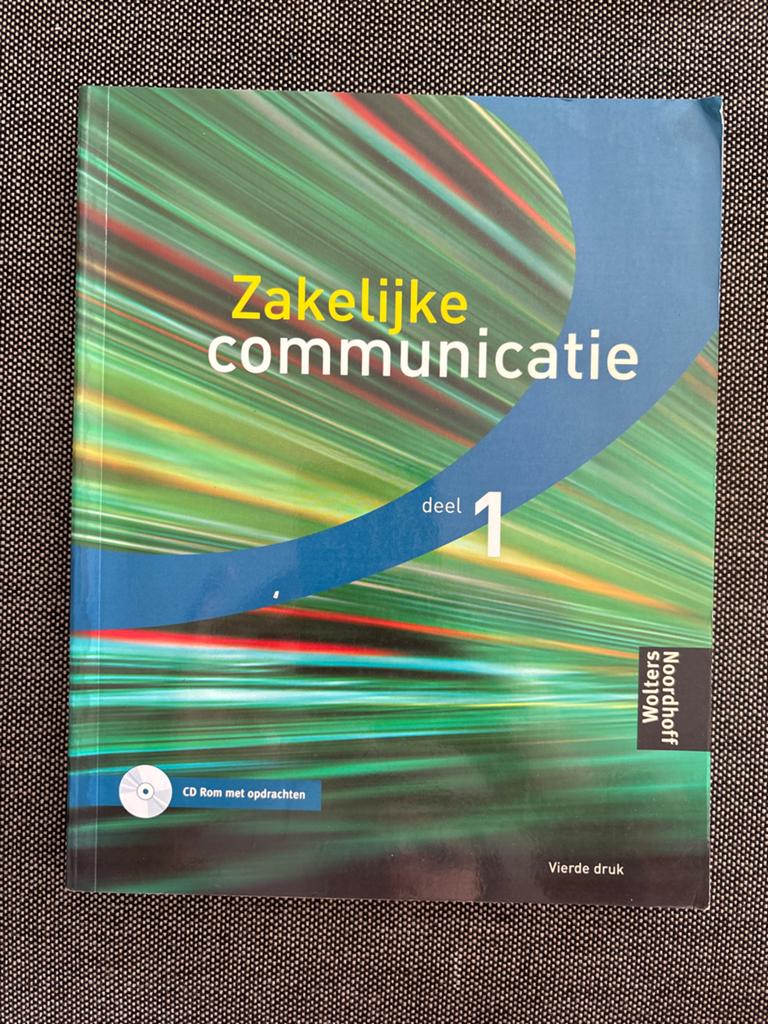 Zakelijke Communicatie deel 1, vierde druk, Ophalen of Verzenden, Gamma, Nieuw, MBO