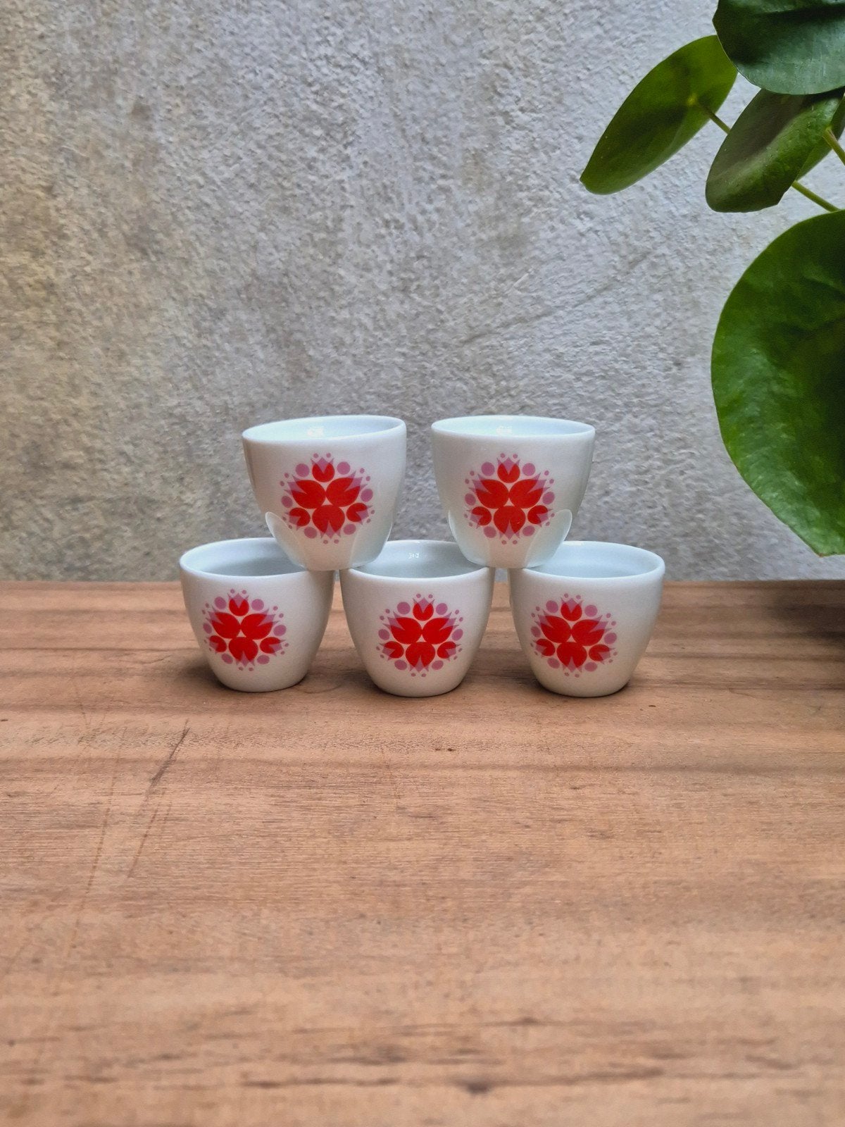 Set van 5 Thomas Germany Vintage Eierdopjes., Antiek en Kunst, Ophalen of Verzenden