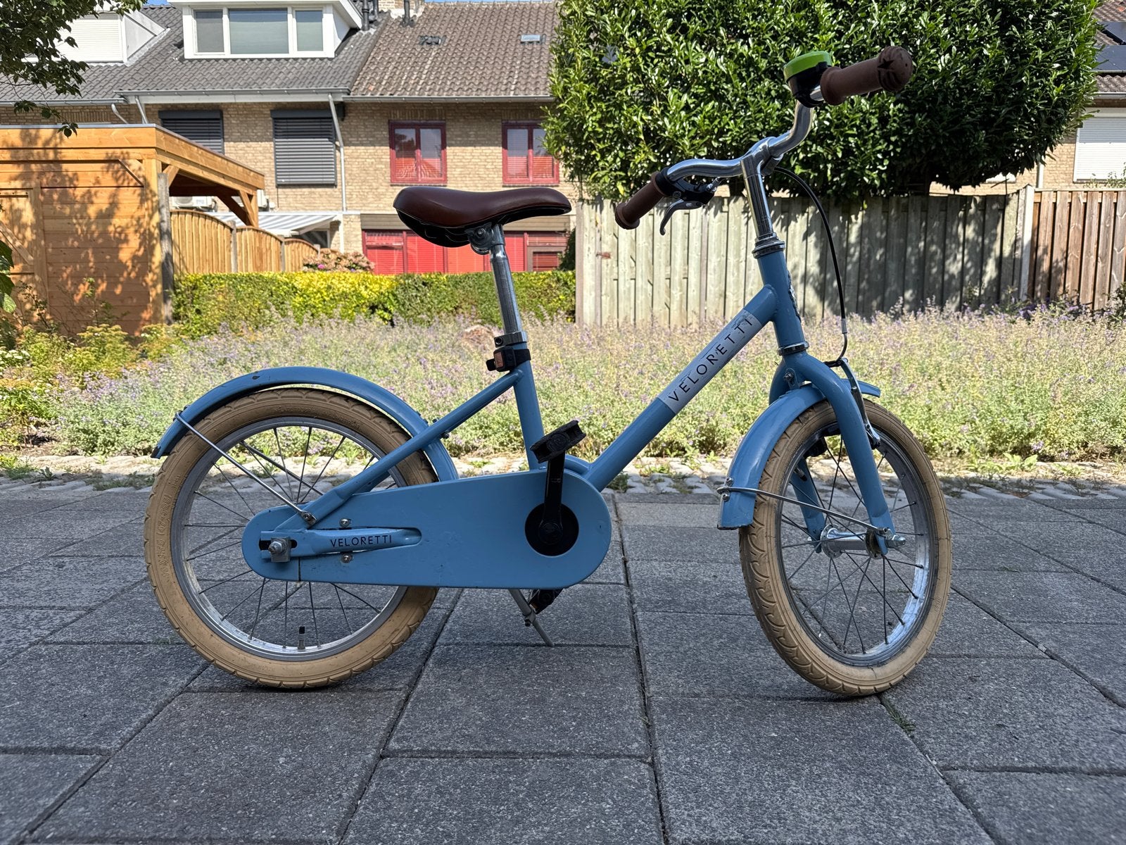 Veloretti kinderfiets met demontabele zijwieltjes, Ophalen, Zijwieltjes, Velgrem, 16 tot 20 inch