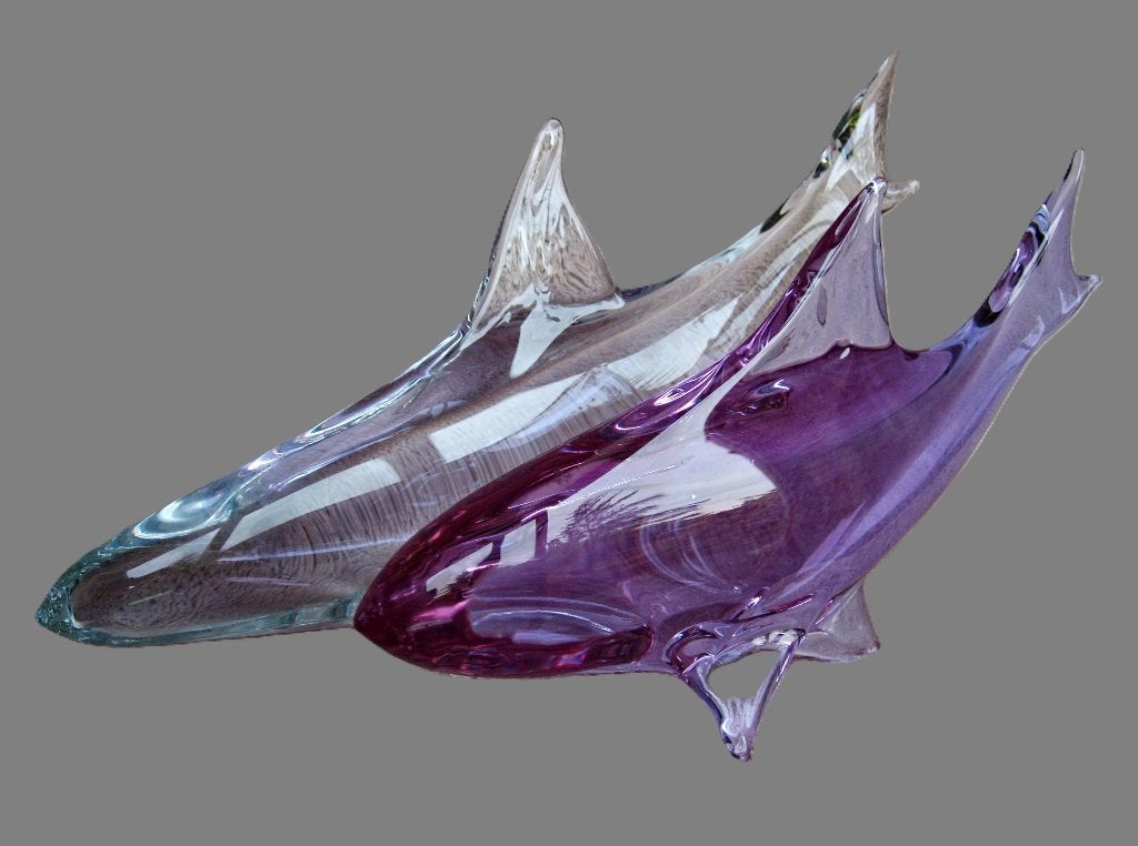 Art - design Murano vissen haaien., Ophalen
