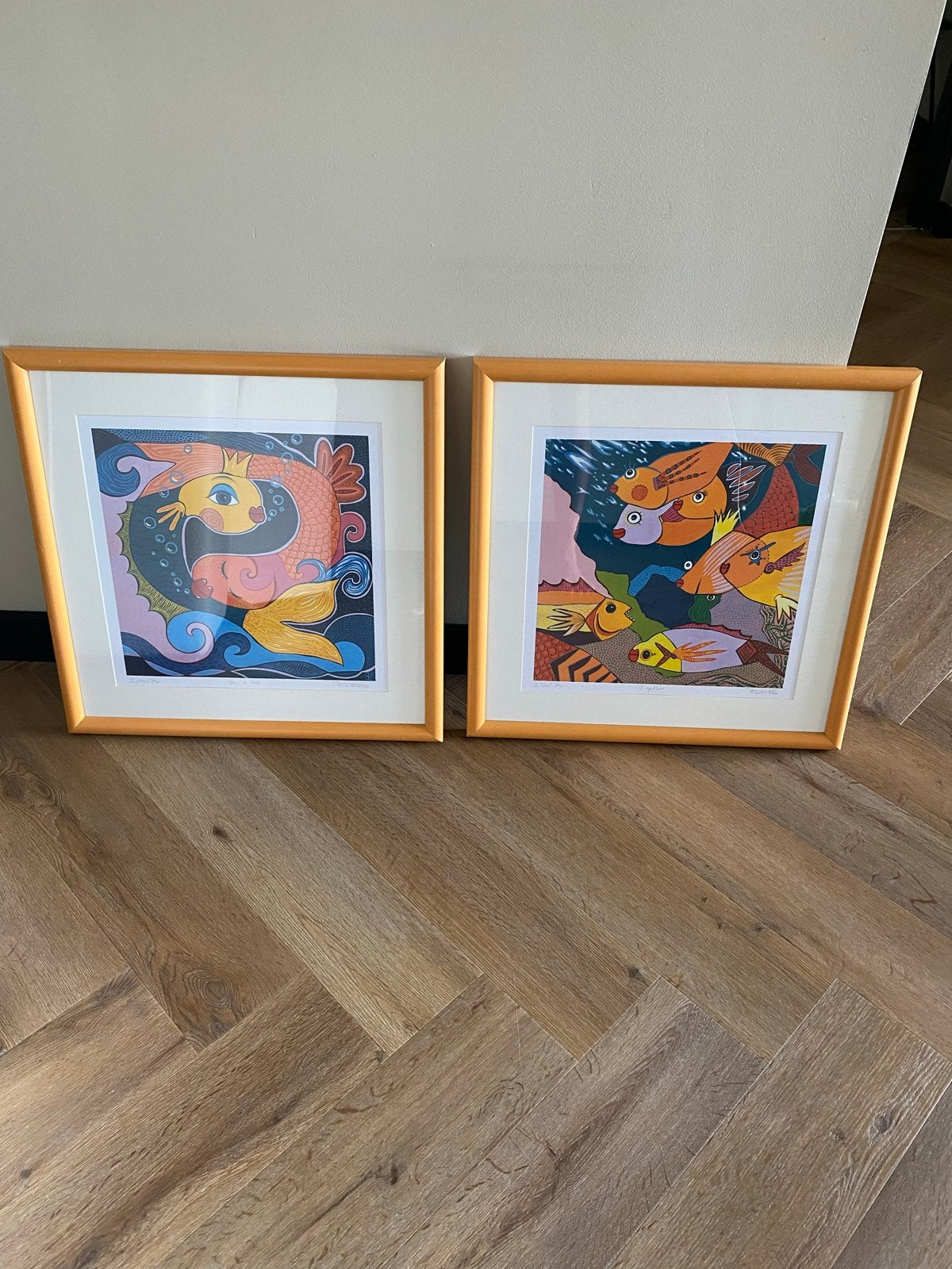 Gesigneerde  zeefdrukken Petra Peschkes You & Me en 2 Gether, Antiek en Kunst, Kunst | Etsen en Gravures, Lithografie, Genummerd