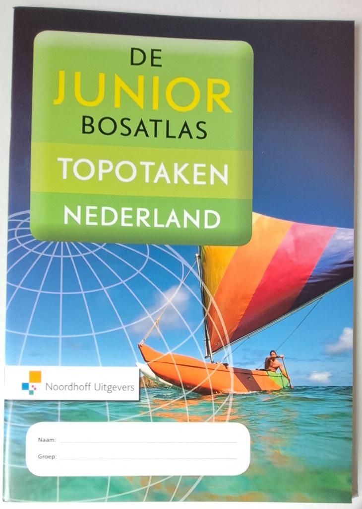 9789001120078 De Junior Bosatlas Topotaken Nederland, Boeken, Verzenden, Zo goed als nieuw, Overige niveaus, Aardrijkskunde