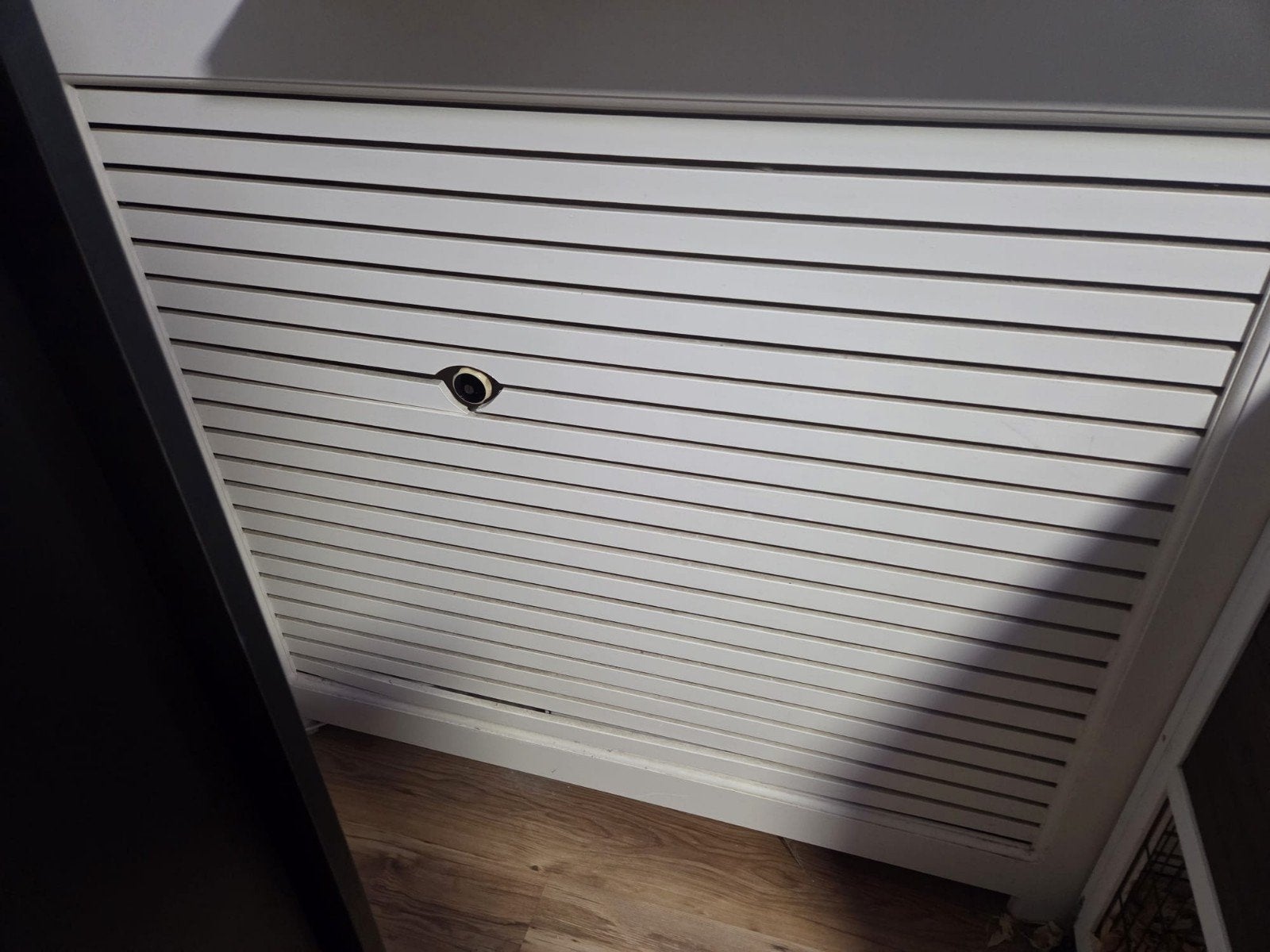 Radiatorombouw wit, 241x108,5 cm, front, Ophalen, Gebruikt, Wit