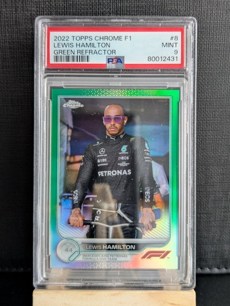 Topps f1 chrome lewis hamilton /99 PSA9, Verzamelen, Ophalen of Verzenden, Nieuw, Formule 1