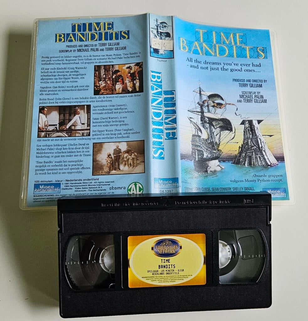 Time Bandits VHS (1981) - Komedie Klassieker, Alle leeftijden, Ophalen of Verzenden, Zo goed als nieuw, Komedie