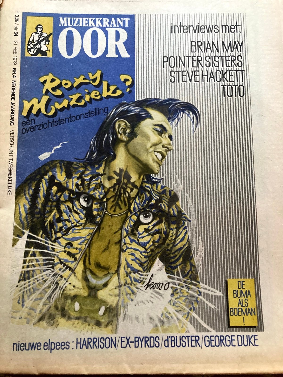Muziekkrant OOR 1979 ROXY MUSIC Trail TOTO Tapper Zukie, Ophalen of Verzenden, Gelezen, Muziek, Film of Tv