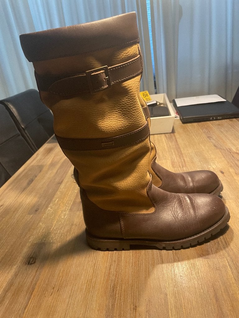 Outdoor laarzen, Ophalen, Hoge laarzen, Bruin, Zo goed als nieuw
