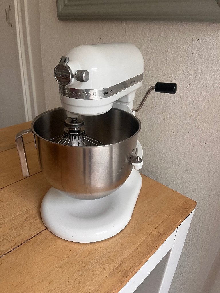 KitchenAid Heavy Duty 7 Quart Mixer 1.3 HP, Ophalen of Verzenden, Metaal, Wit, Overige merken