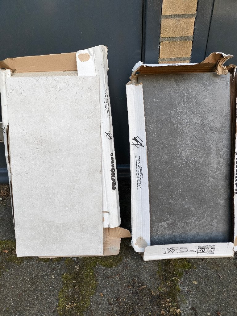 Arpa - Wandtegels / Vloertegels - Antraciet / Bone, Doe-het-zelf en Verbouw, Tegels, Ophalen, 60 cm of meer, Keramiek, Overige typen