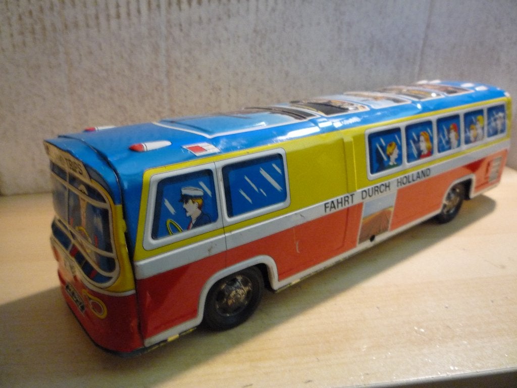 Oude blikken Holland Trips Bus frictie Kanto Japan, Antiek en Kunst, Antiek | Speelgoed, Ophalen of Verzenden