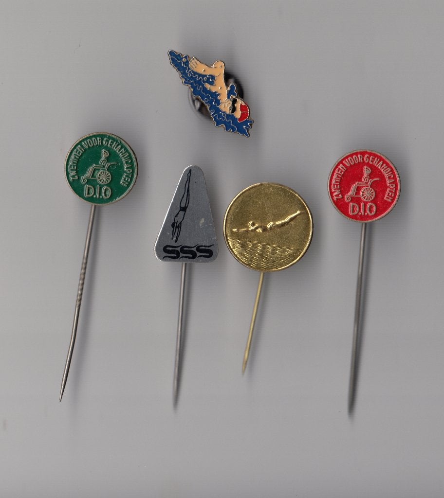 Zwemmen Zwem pin en speldjes, Gebruikt, Niet vindbaar, Niet vindbaar, Speldje of Pin