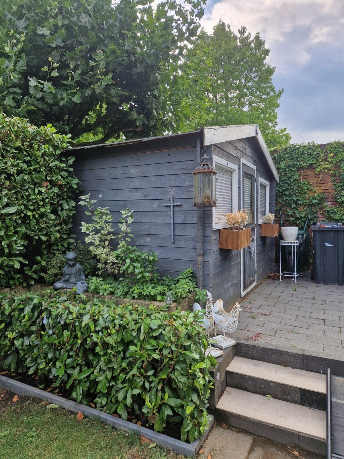 GRATIS houten tuinhuisje. zelf demonteren, Tuin en Terras, Ophalen, Gebruikt, Hout, Fietsenberging