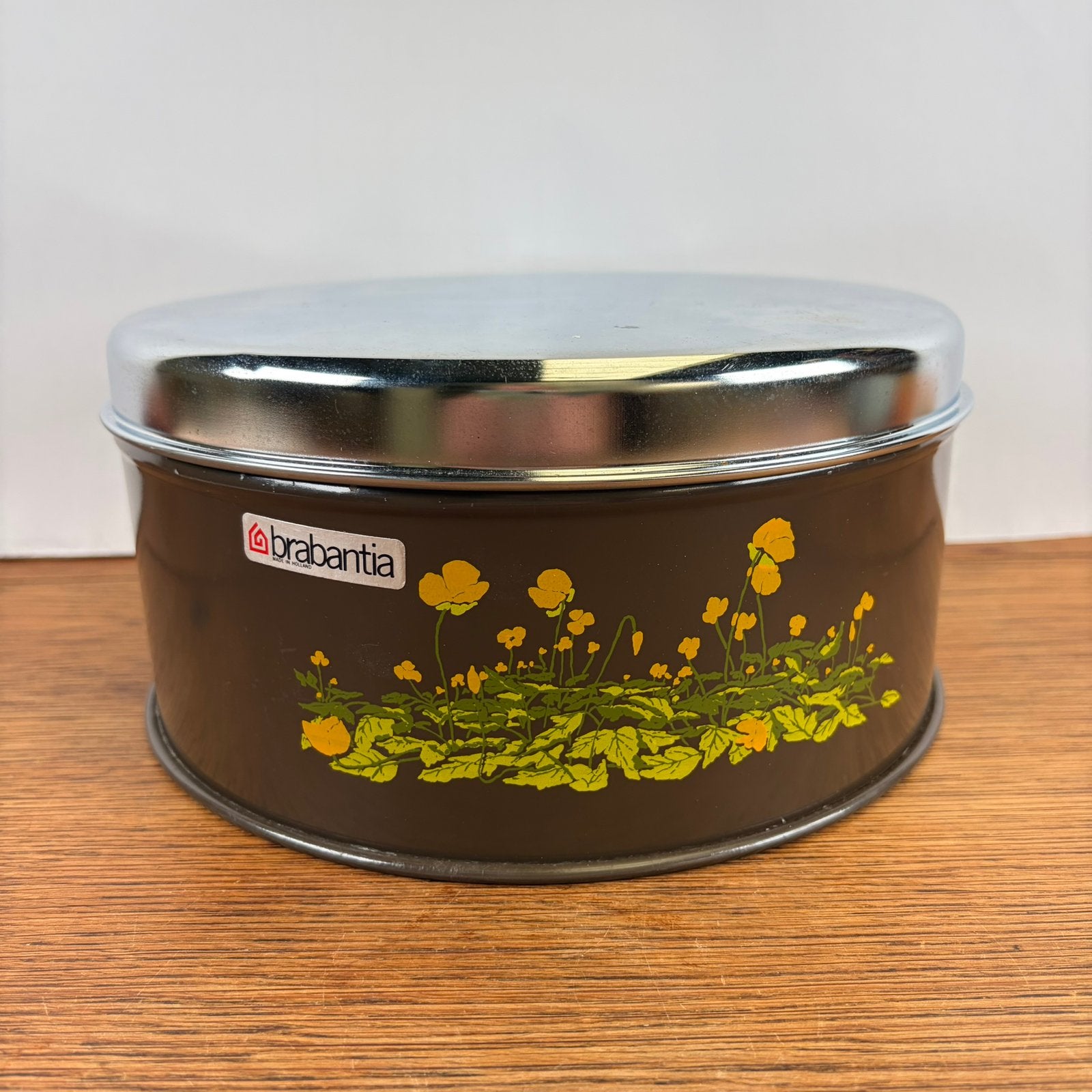 Vintage koektrommel Brabantia Boterbloem, Ophalen of Verzenden, Zo goed als nieuw, Overige