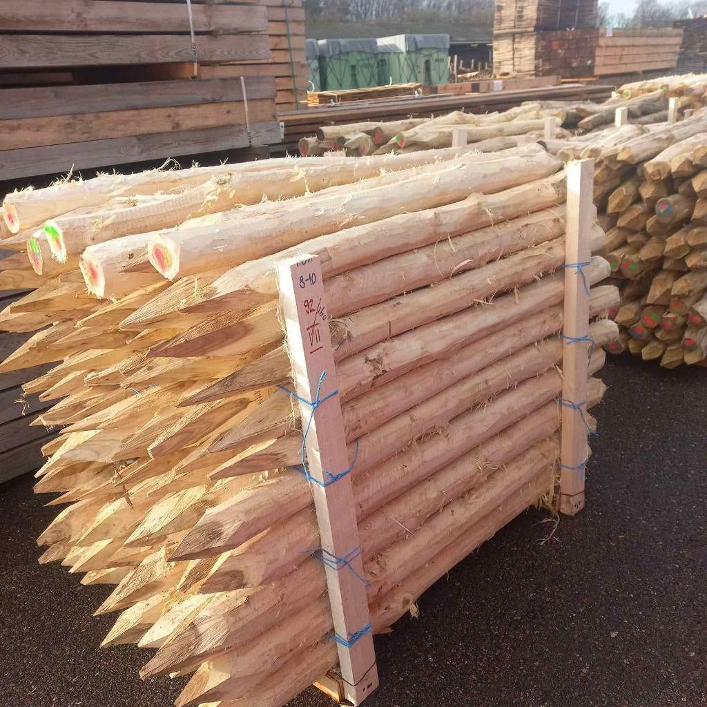 Acacia palen, Ophalen, Nieuw, 250 cm of meer, Palen