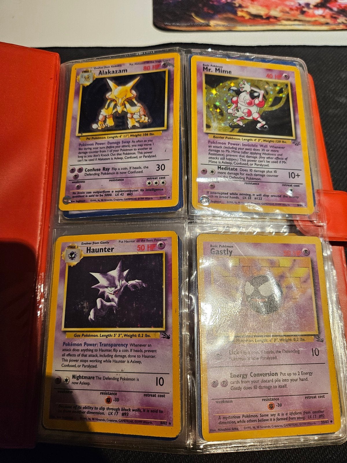 Vintage Pokémon map met zeldzame kaarten, Ophalen of Verzenden, Gebruikt, Meerdere kaarten