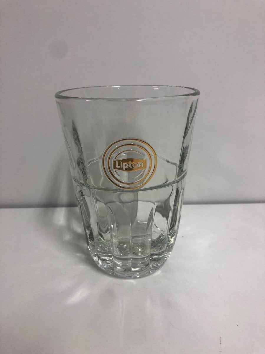 24 Lipton glazen, Ophalen of Verzenden, Gebruikt, Glas, Overige merken