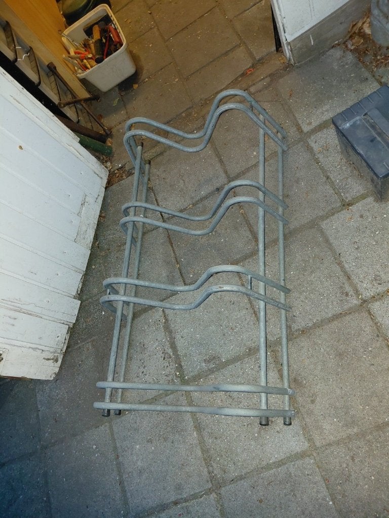 fietsenrek voor 4 fietsen  af te halen sellingen, Ophalen, Gebruikt