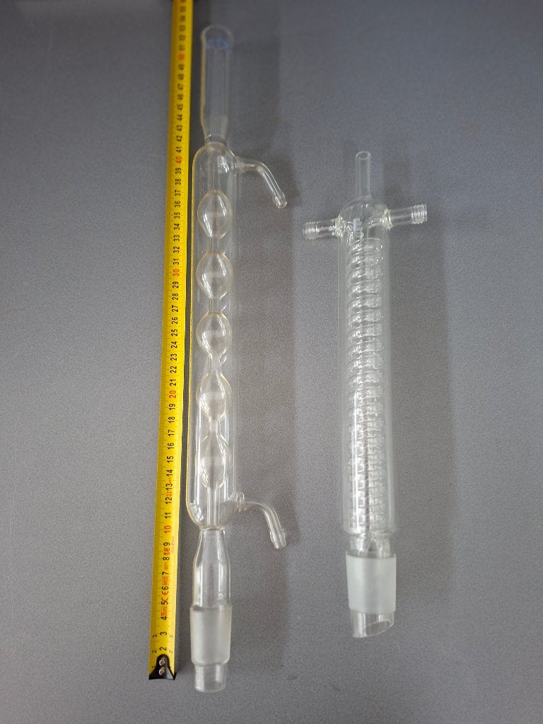 laboratorium glaswerk condensatoren, Ophalen, Gebruikt