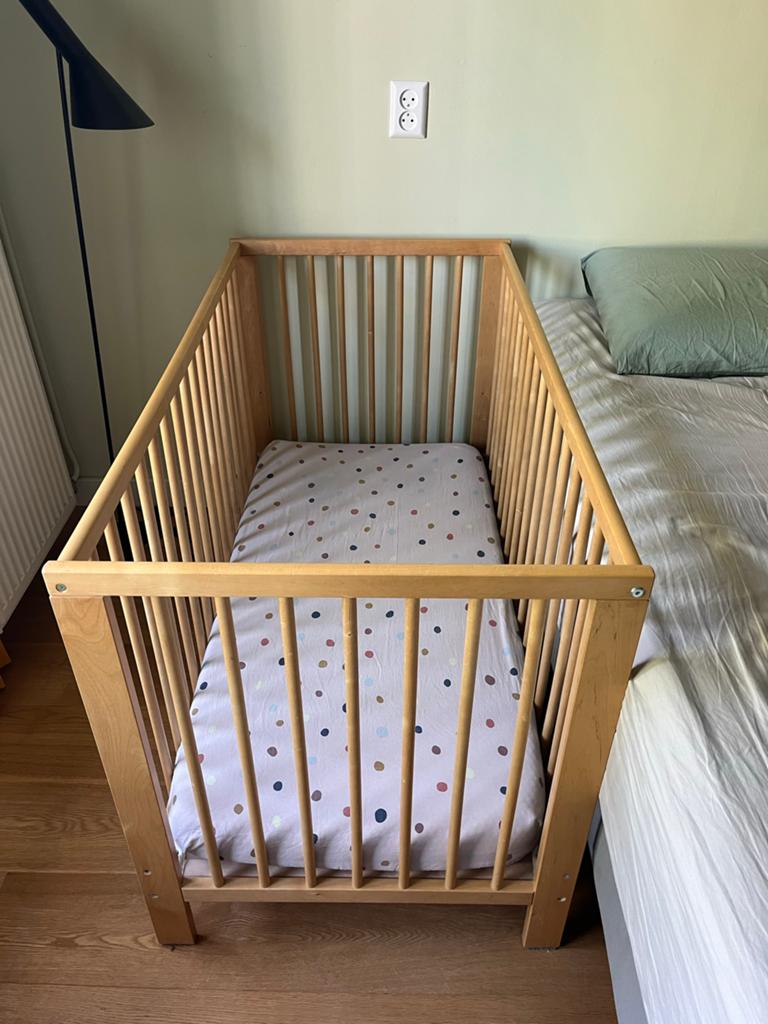 IKEA Gulliver babybedje 60x120 met Aerosleep matras, Ophalen, Gebruikt, Ledikant