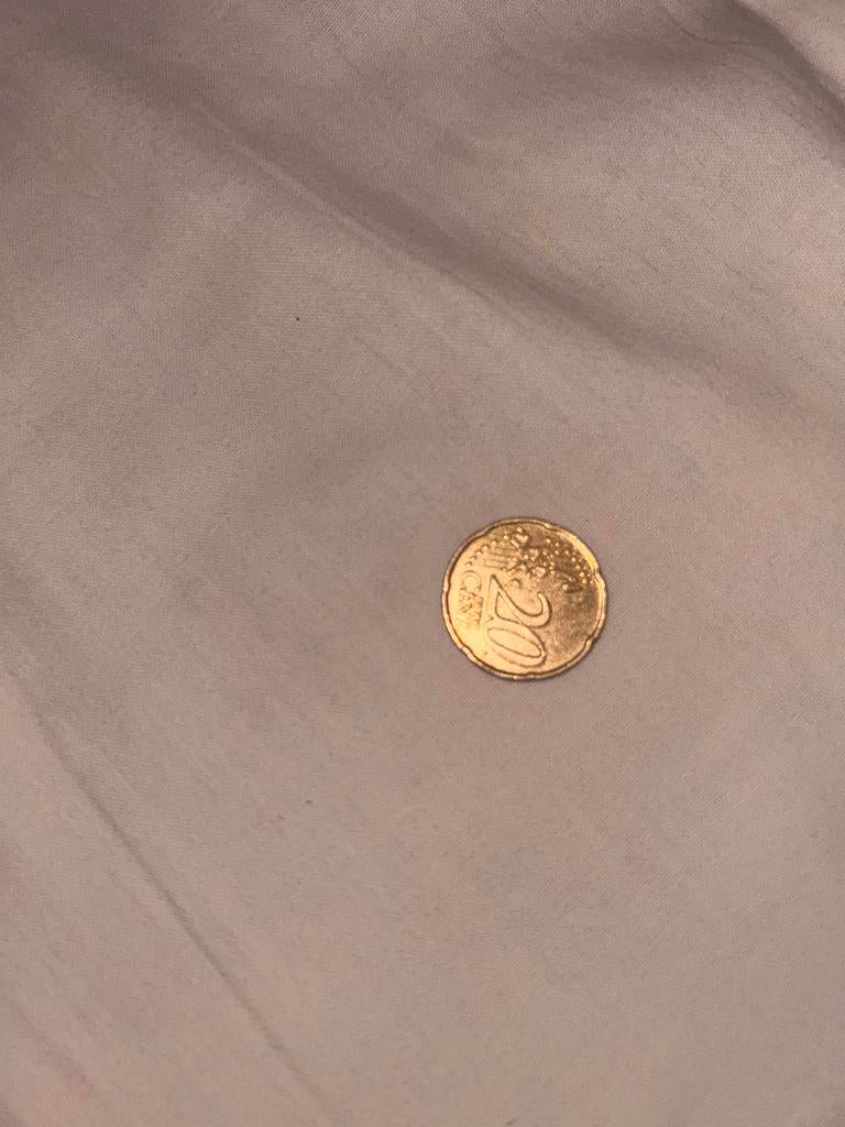 Zeldzame Italiaanse 2002 20 eurocent munt met fout, Ophalen of Verzenden, Italië, Losse munt